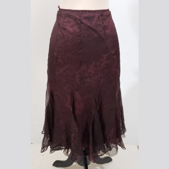 Elie Tahari Long Skirt  sz 10 festival - Picture 2 of 3